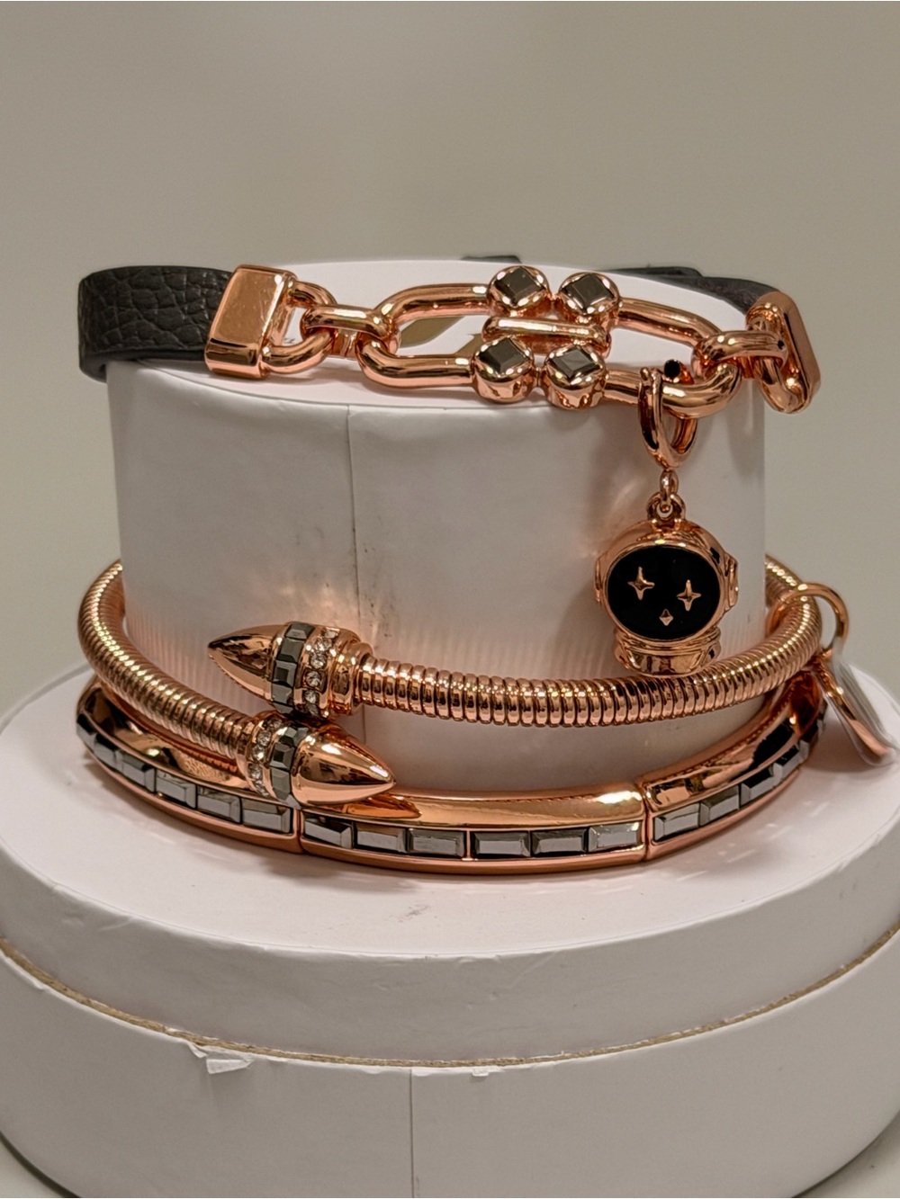 Bomb Party NWT! Mixed Rose Gold and Black Bracelet Set “Cosmic Commander”